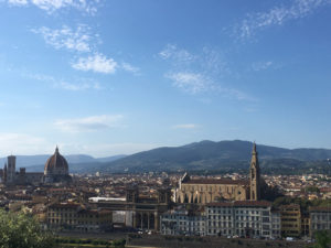 A panoramic view of Florence from Piazzale Michelangelo