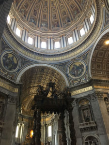 Inside St. Peter's Basilica in Rome