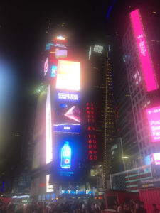 When in NY, you just have to run through Times Square - because, why not?